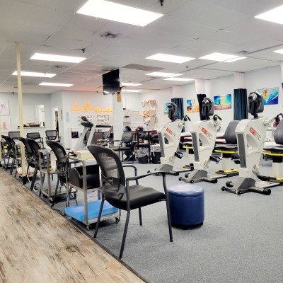 Picture of Melville, NY Physical Therapy chairs for injury treatment.